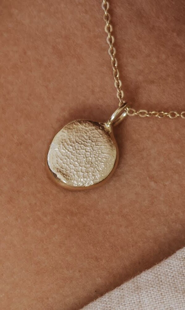 Fingerprint Pendant - 9ct Gold - Fingerprint Impression Kit + Necklace