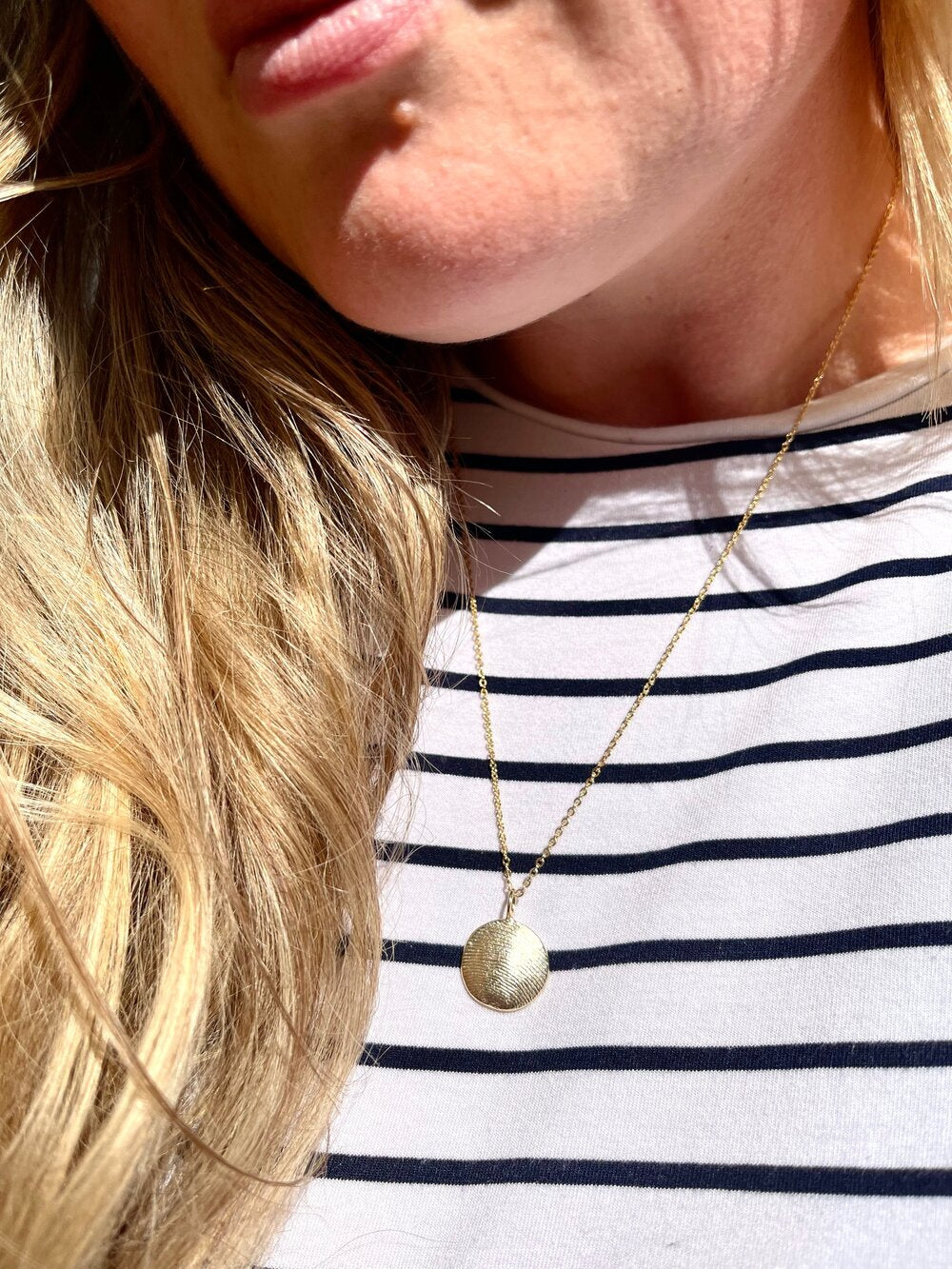 Fingerprint Pendant - 9ct Gold - Fingerprint Impression Kit + Necklace