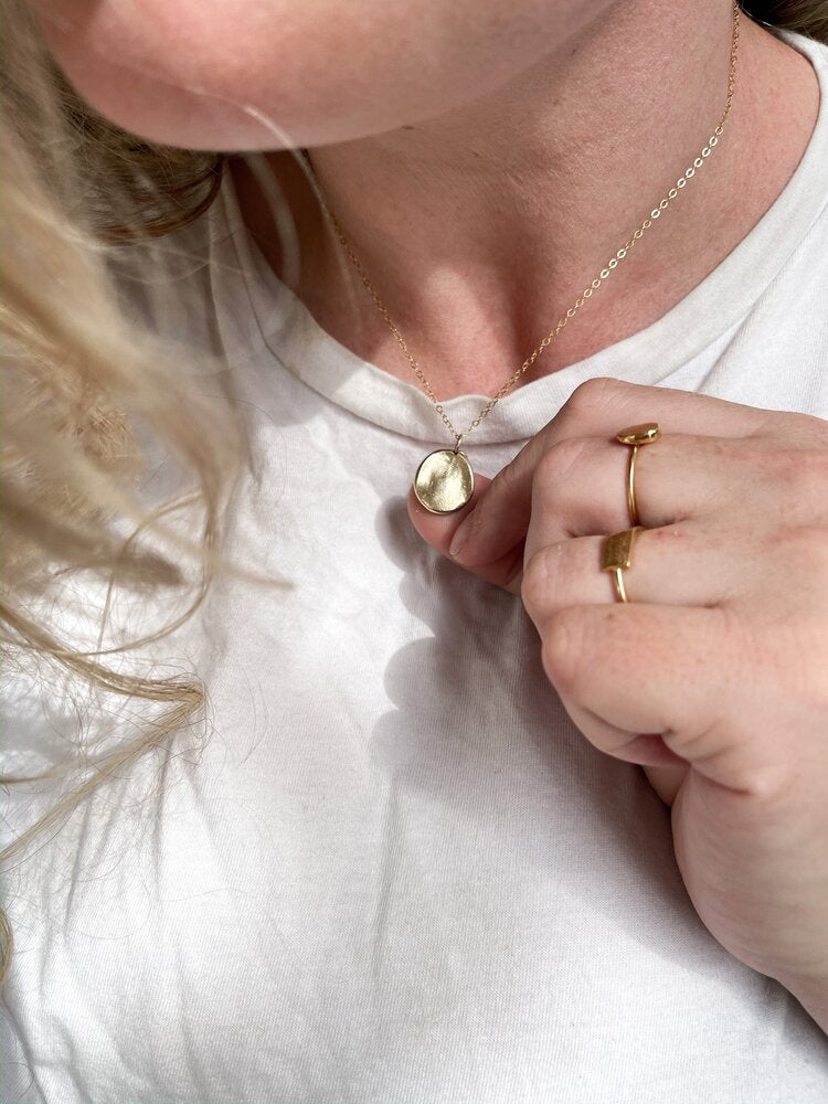 Mini Fingerprint Pendant - 9ct Gold - Fingerprint Impression Kit + Necklace