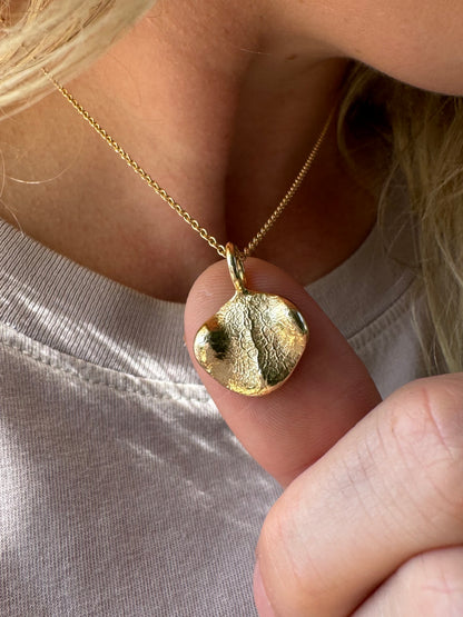 Pet Print Pendant - Sterling Silver or 9ct Gold - Fingerprint Impression Kit + Necklace