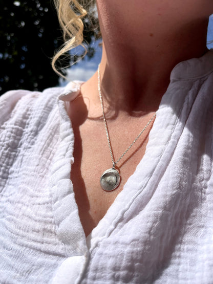 Fingerprint Pendant - Sterling Silver - Fingerprint Impression Kit + Necklace