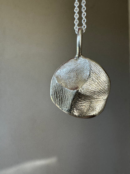 Fingerprint Pendant - Sterling Silver - Fingerprint Impression Kit + Necklace