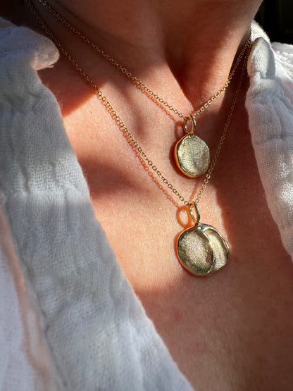 Fingerprint Pendant - 9ct Gold - Fingerprint Impression Kit + Necklace