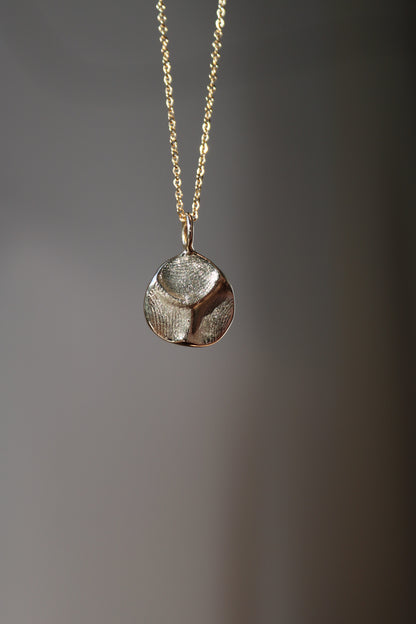 Fingerprint Pendant - 9ct Gold - Fingerprint Impression Kit + Necklace