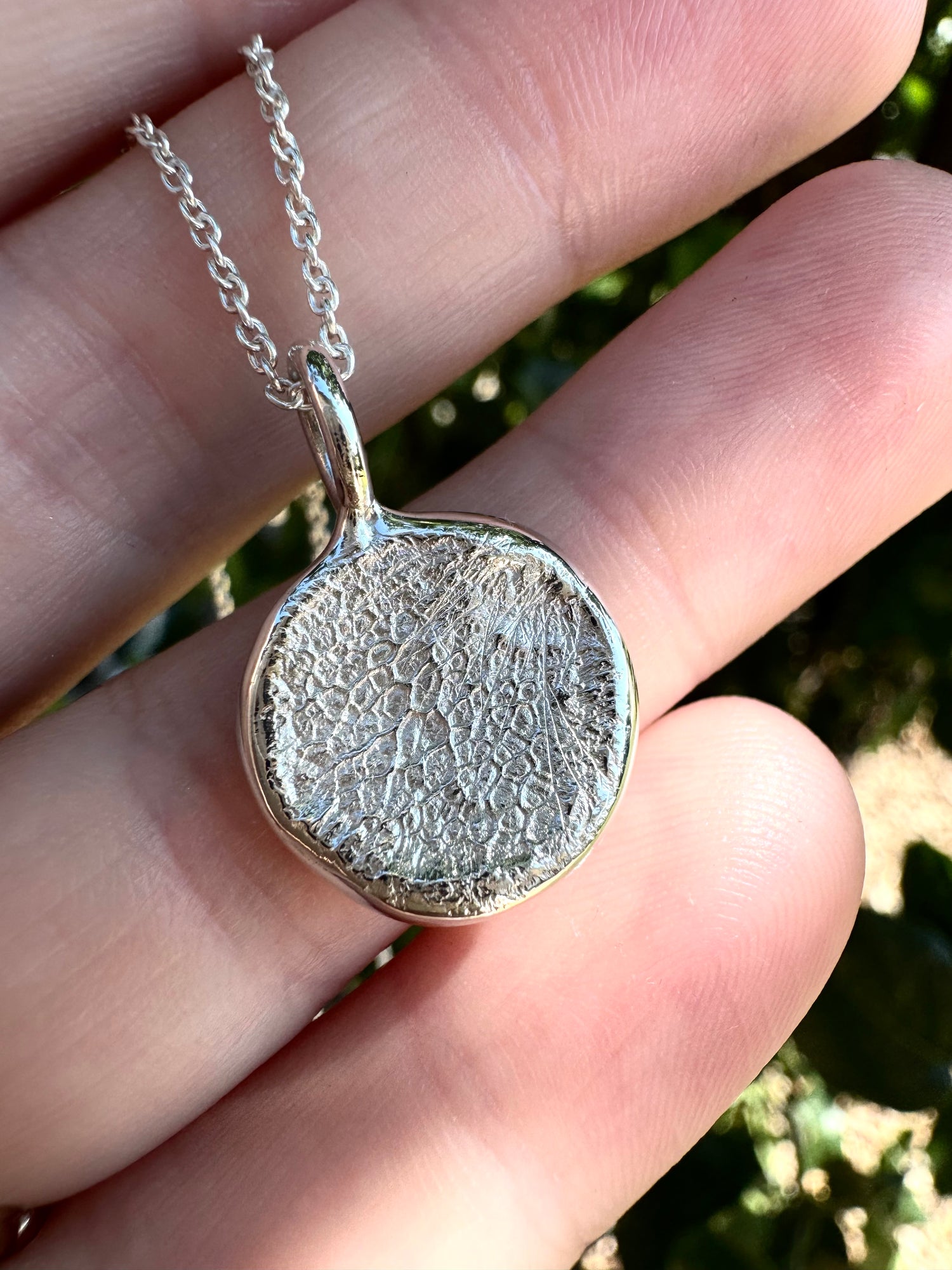 Pet Print Pendant - Sterling Silver or 9ct Gold - Fingerprint Impression Kit + Necklace