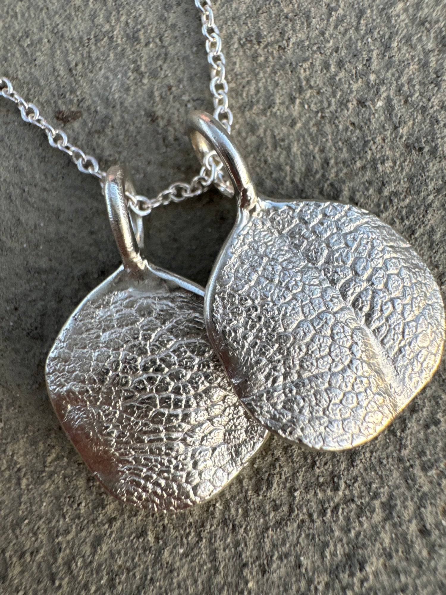 Pet Print Pendant - Sterling Silver or 9ct Gold - Fingerprint Impression Kit + Necklace