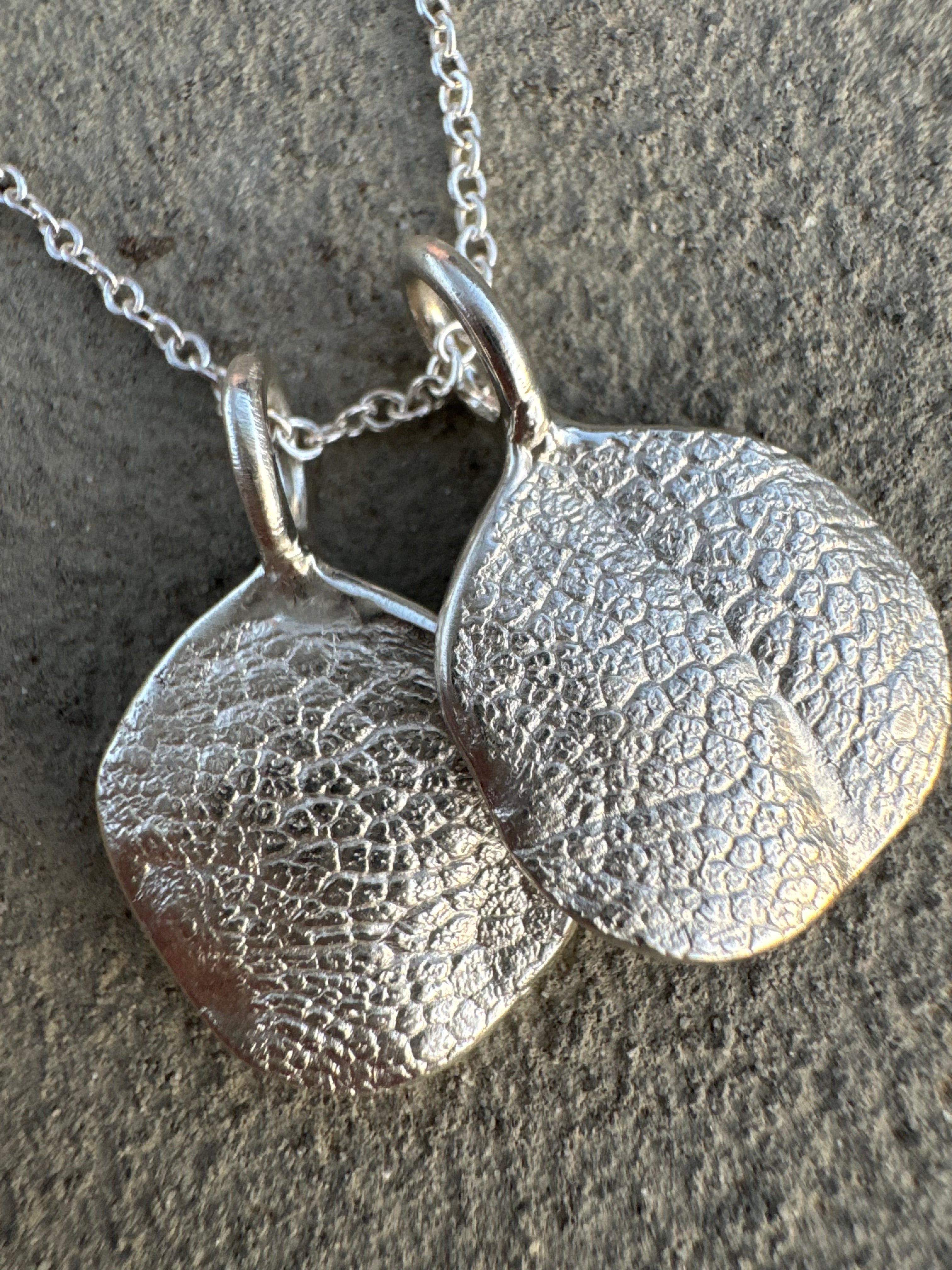 Pet Print Pendant - Sterling Silver or 9ct Gold - Fingerprint Impression Kit + Necklace