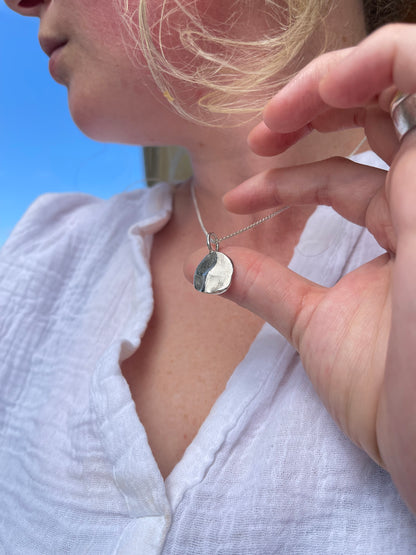 Fingerprint Pendant - Sterling Silver - Fingerprint Impression Kit + Necklace