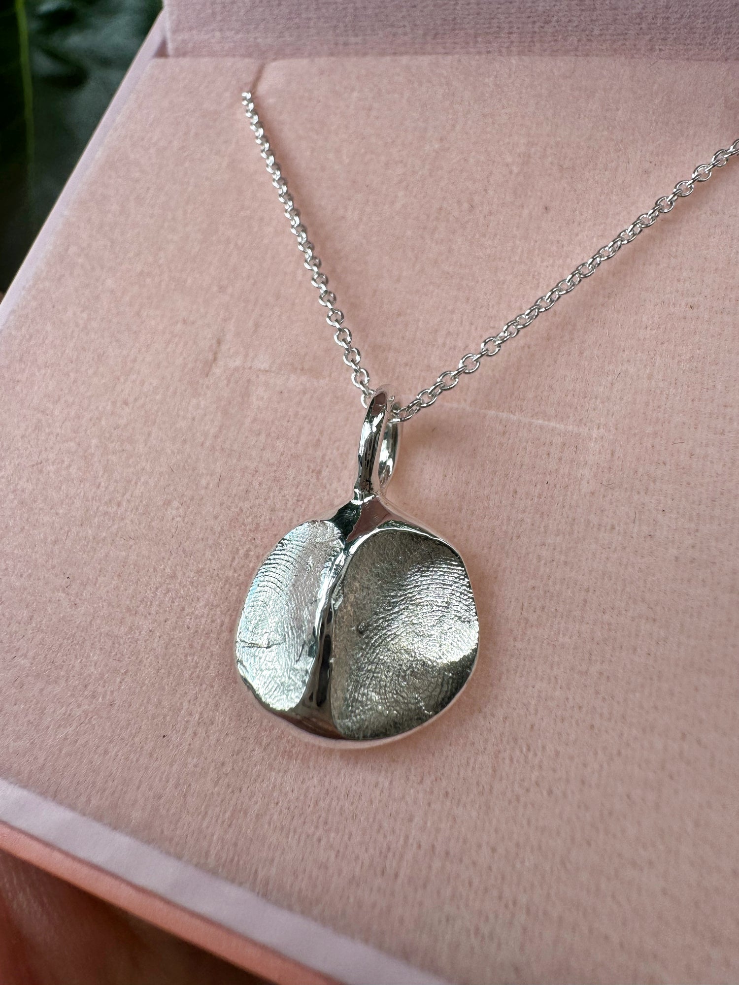 Fingerprint Pendant - Sterling Silver - Fingerprint Impression Kit + Necklace