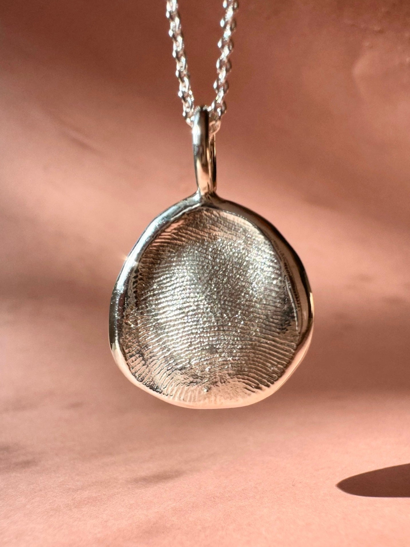 Fingerprint Pendant Sterling Silver Fingerprint Impression Kit