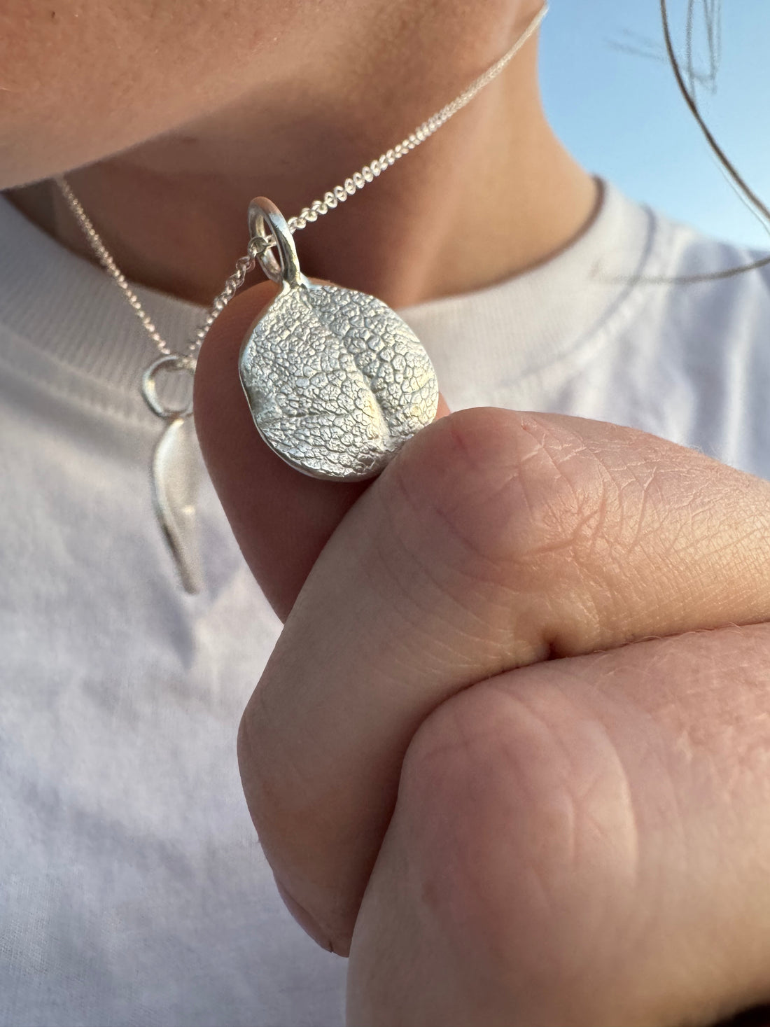 Pet Print Pendant - Sterling Silver or 9ct Gold - Fingerprint Impression Kit + Necklace