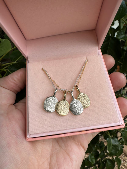 Pet Print Pendant - Sterling Silver or 9ct Gold - Fingerprint Impression Kit + Necklace
