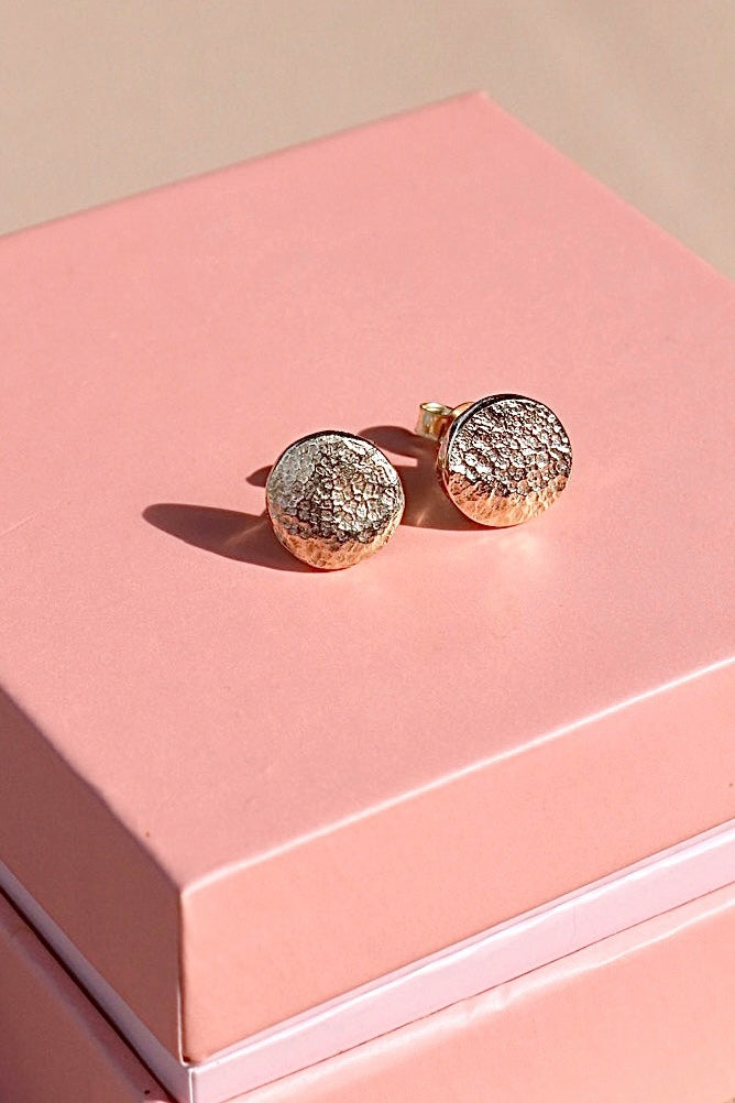 Fingerprint Earrings - Sterling Silver + 9ct Gold Print Impression Kit + Studs