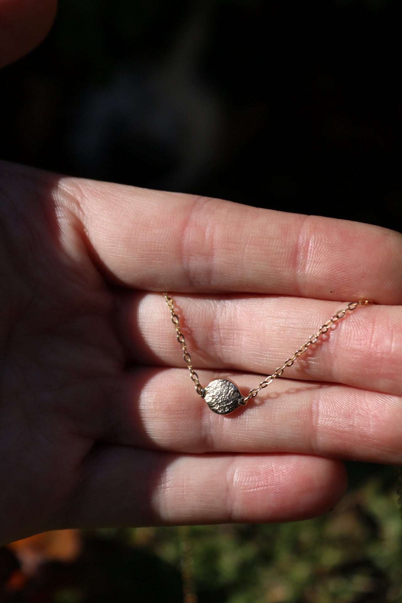 X-Mini Fingerprint Necklace - 9ct Gold
