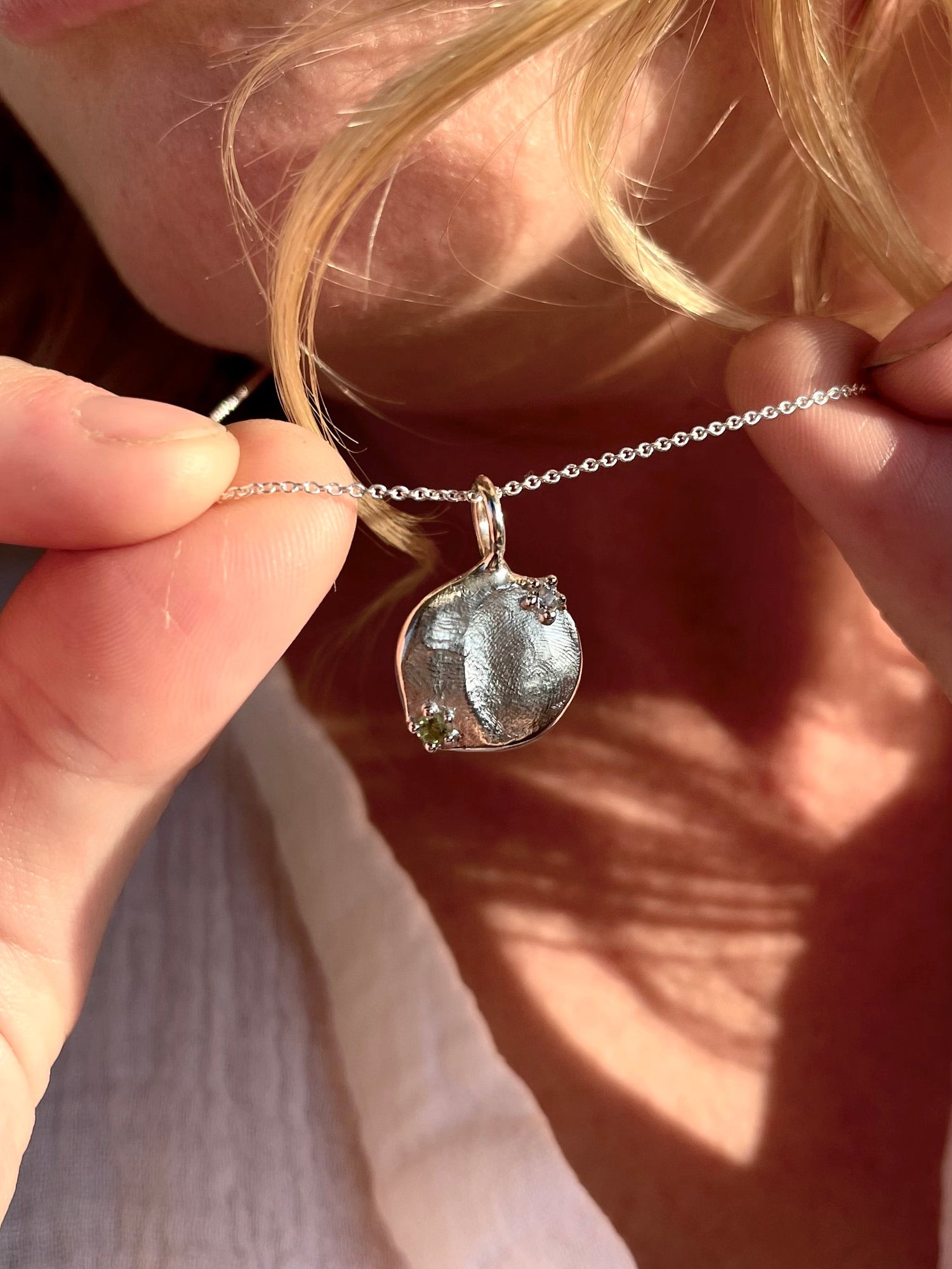 Add a Gemstone to your Fingerprint Pendant - Add On Only