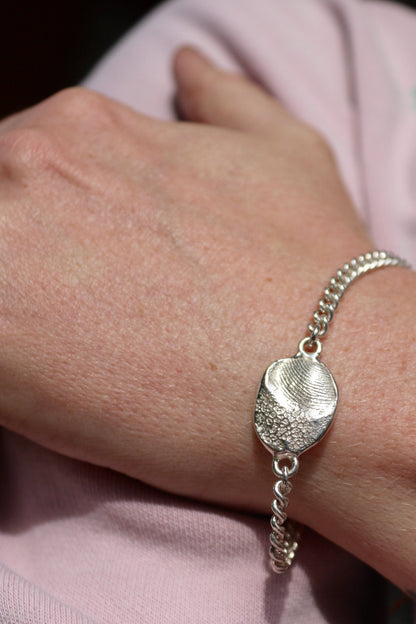 Fingerprint Bracelet - Sterling Silver