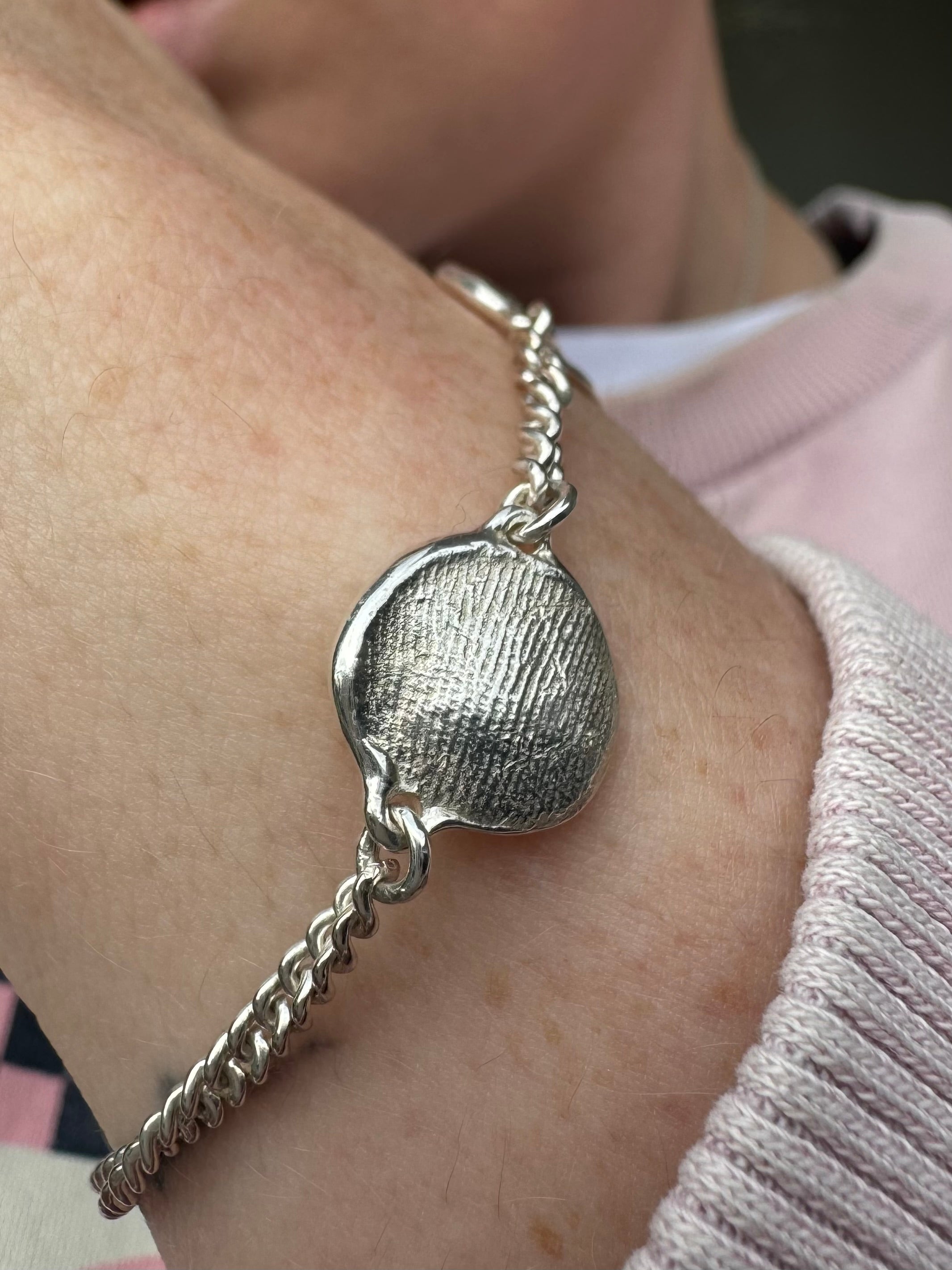 Mini Fingerprint Bracelet - Sterling Silver