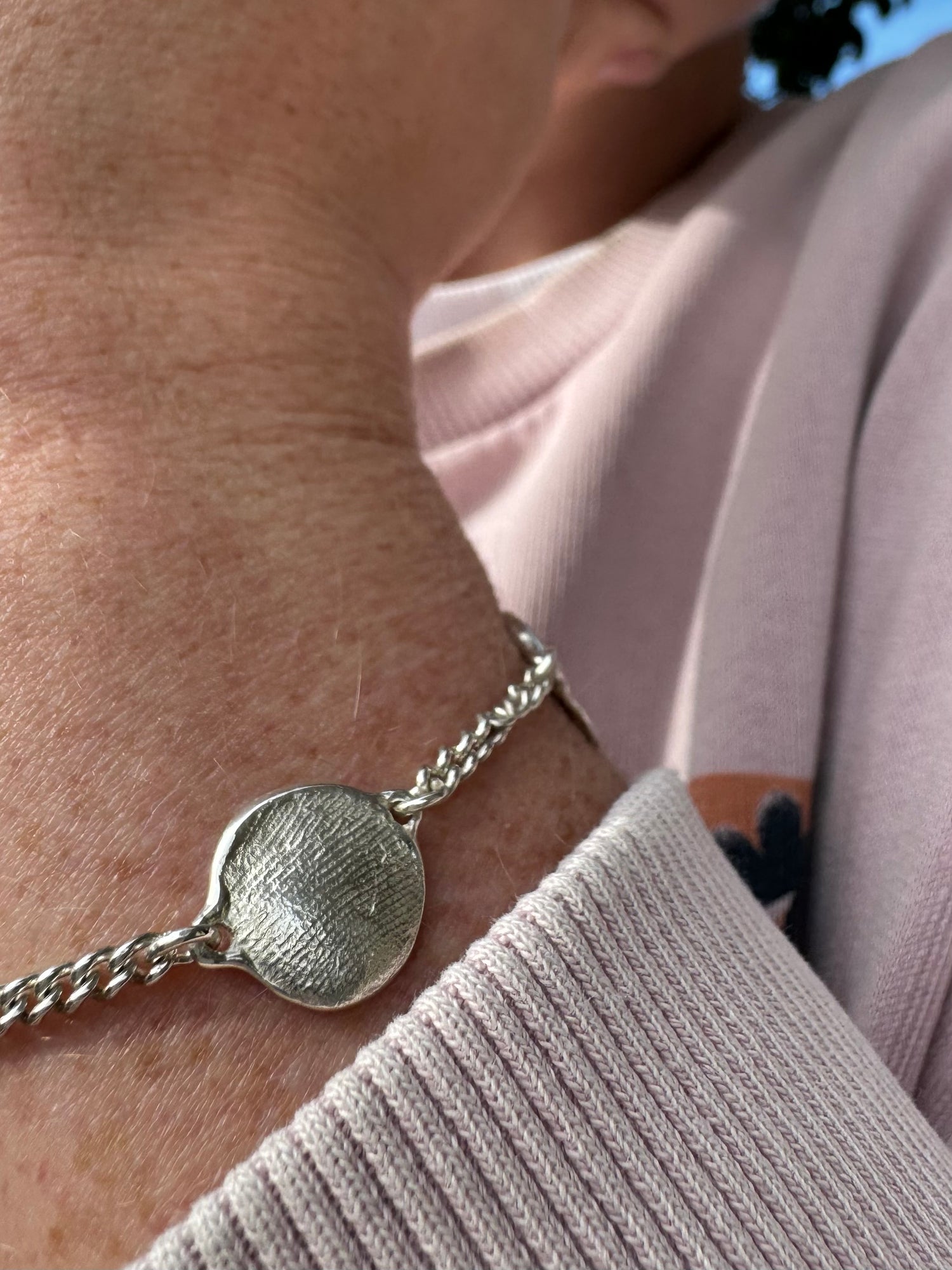 Mini Fingerprint Bracelet - Sterling Silver