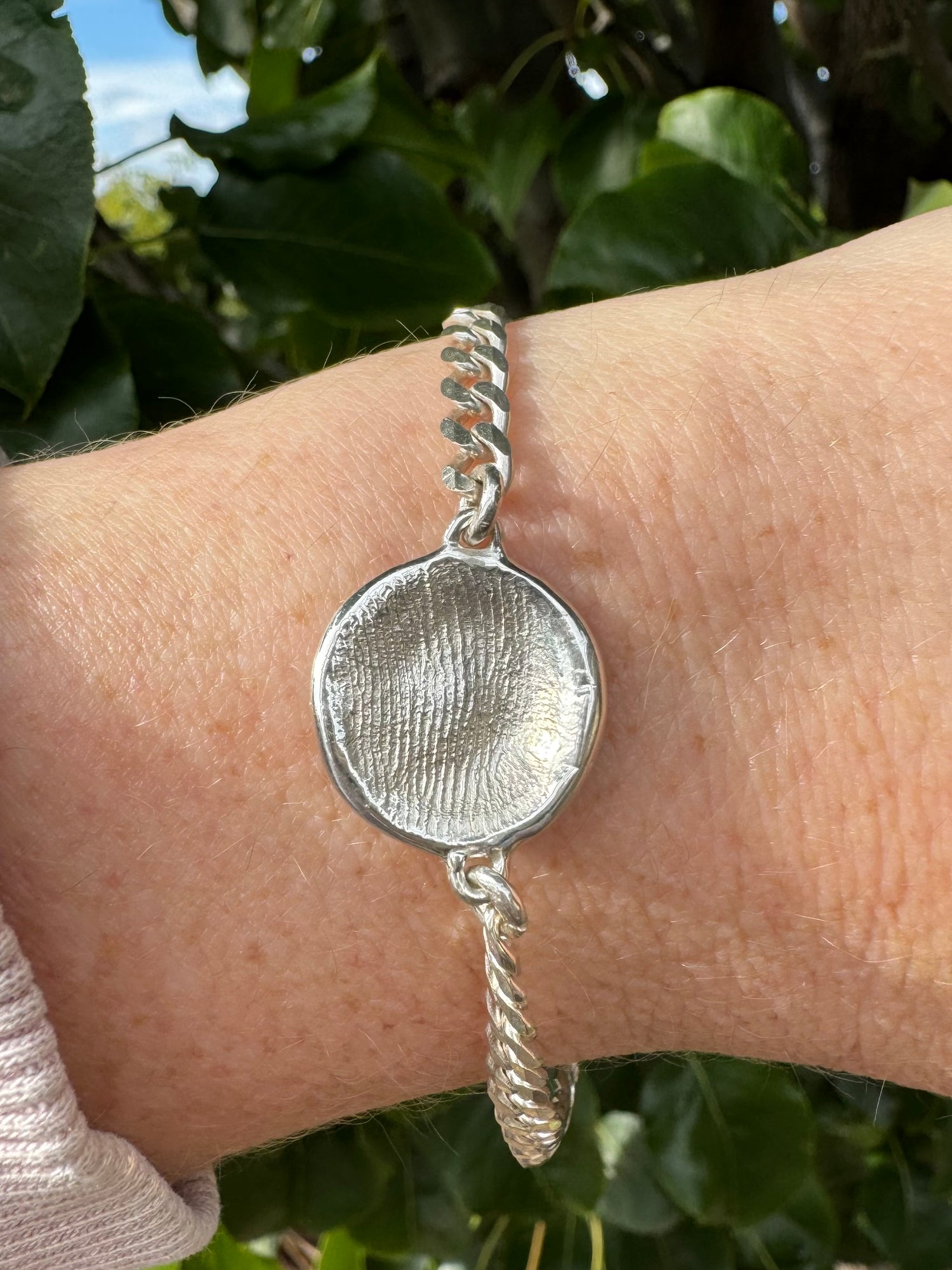 Fingerprint Bracelet - Sterling Silver