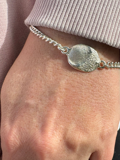 Fingerprint Bracelet - Sterling Silver