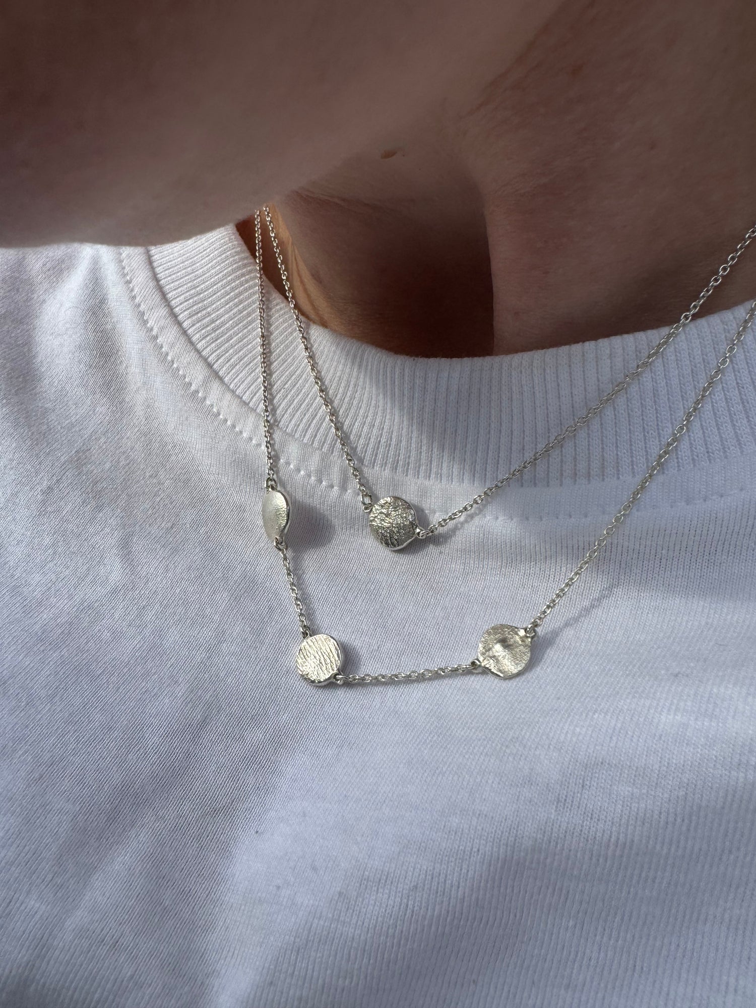 X-Mini Fingerprint Necklace - Sterling Silver