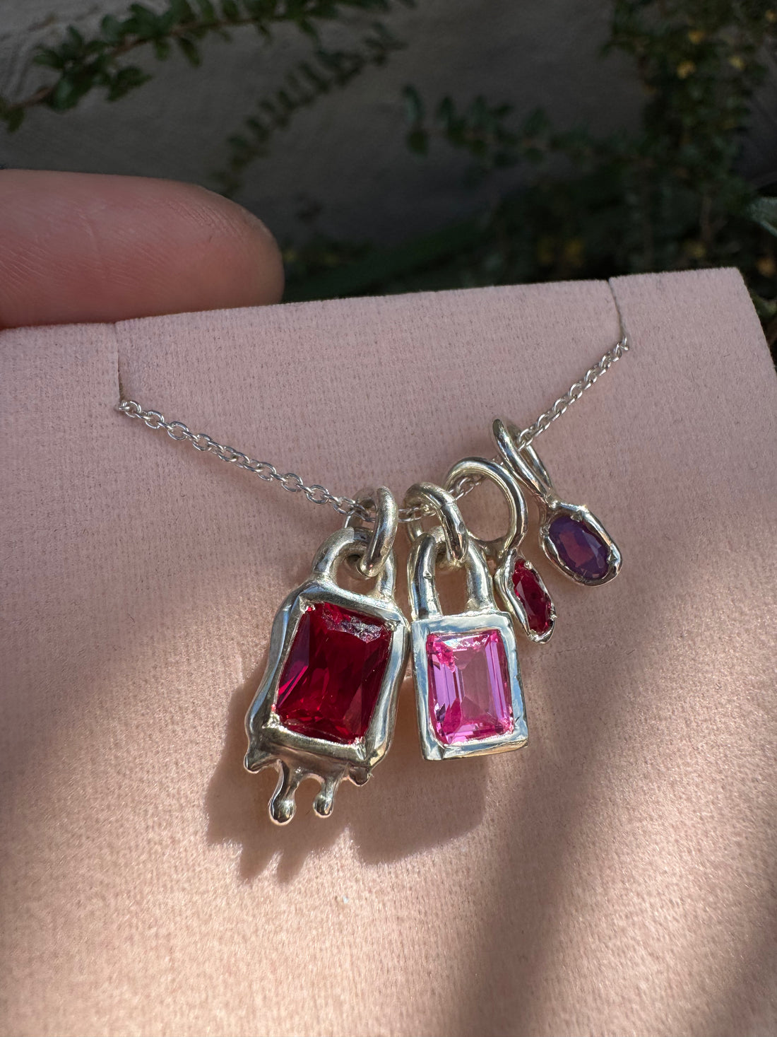 Silver Gemstone Pendants