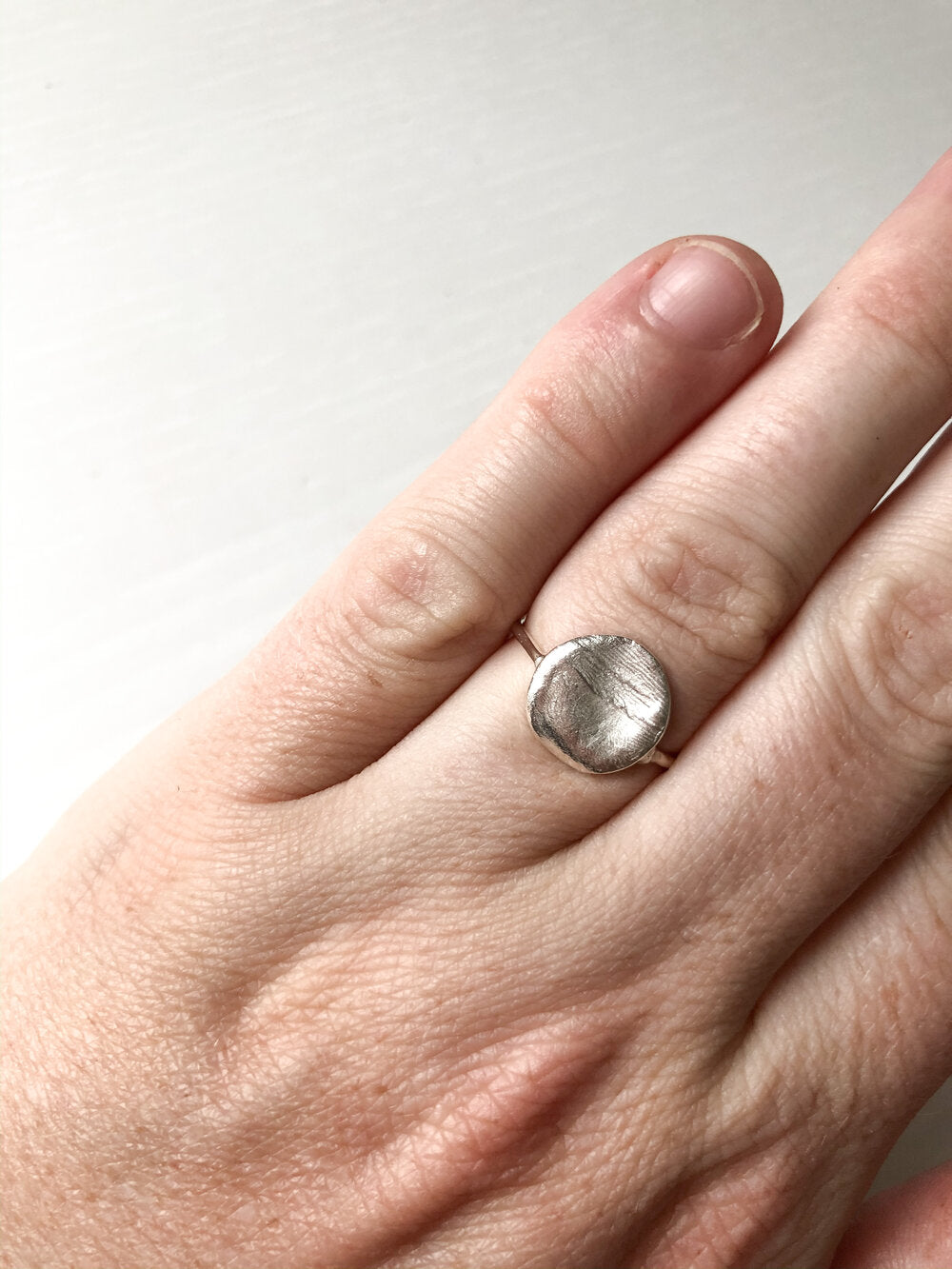 Infant Impression Ring - Silver - Print Impression Kit + Ring