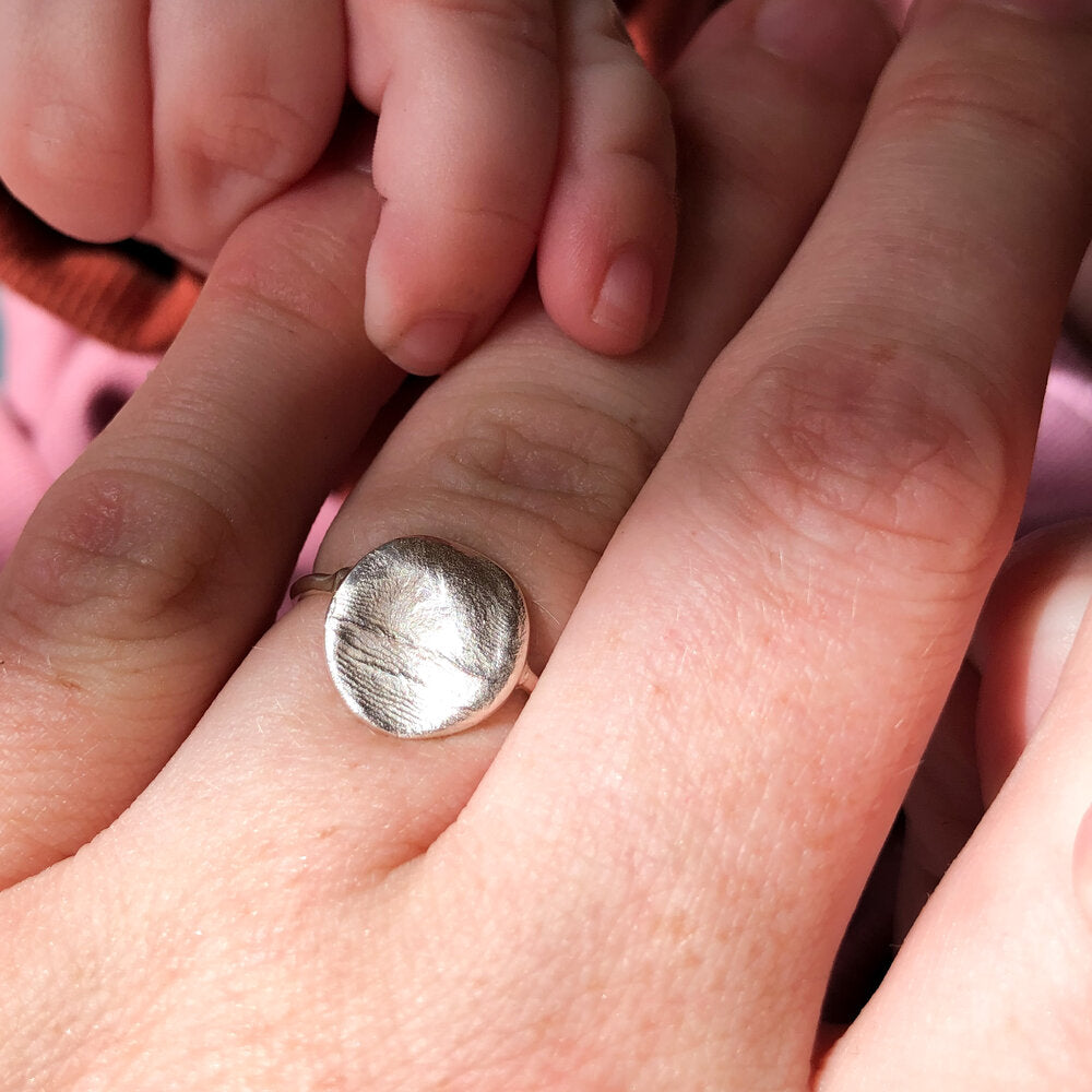 Infant Impression Ring - Silver - Print Impression Kit + Ring – Kirsty Lief