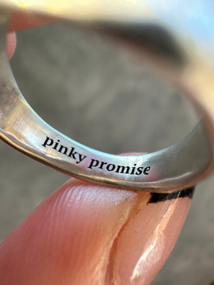 Pinky Promise Ring - Sterling Silver