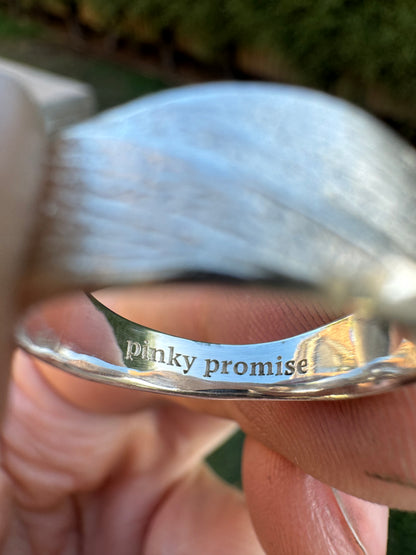 Pinky Promise Ring - Sterling Silver