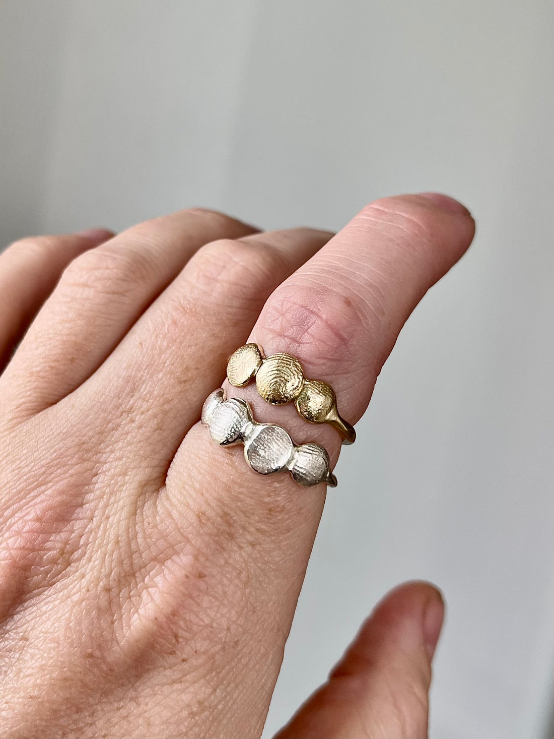 X-Mini Fingerprint Ring - 9ct gold