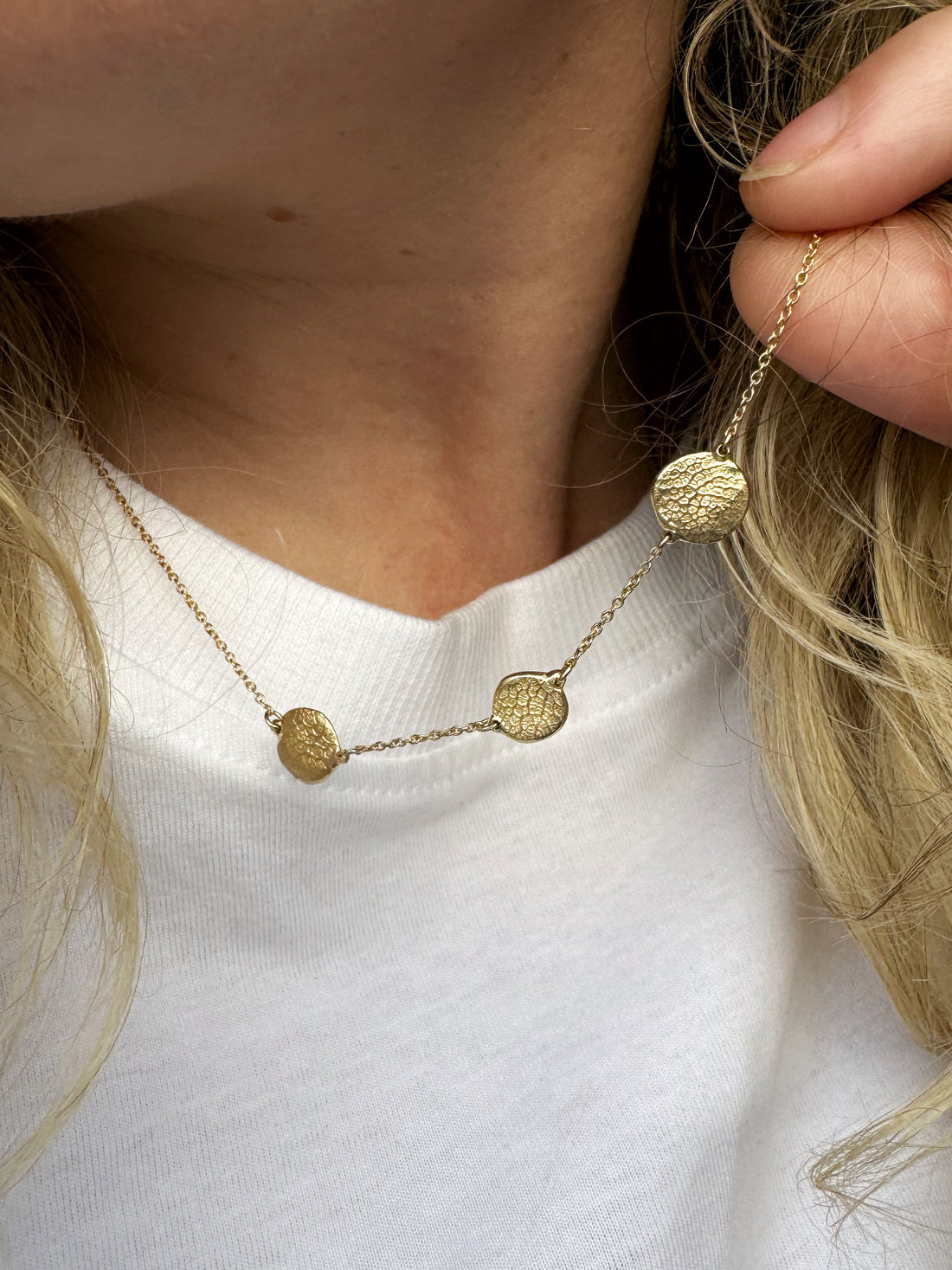 X-Mini Fingerprint Necklace - 9ct Gold