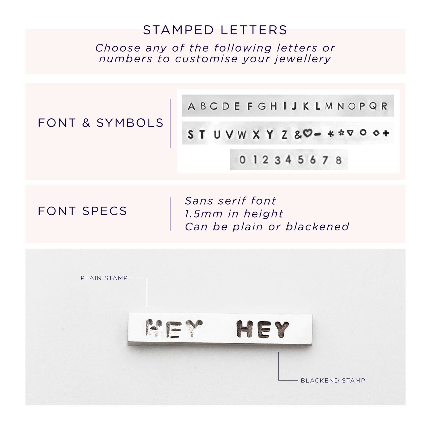 Custom Name Ring - Stackable Hand Stamped Name Ring