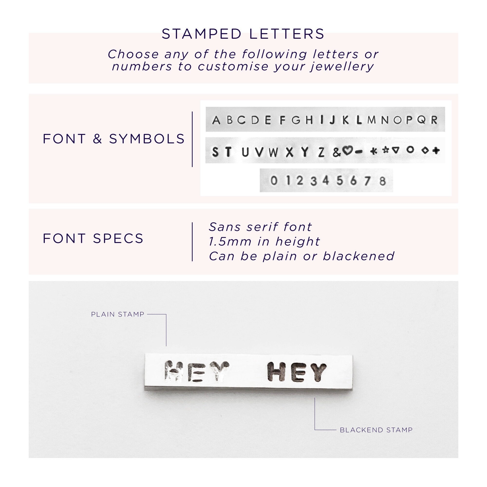 Custom Name Ring - Stackable Hand Stamped Name Ring
