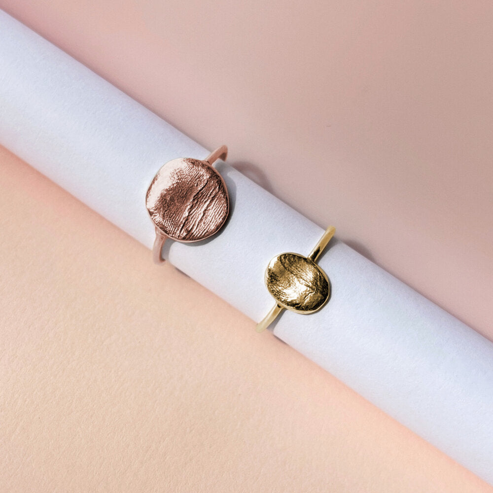 Infant Impression Ring - 9ct Gold - Print Impression Kit + Ring