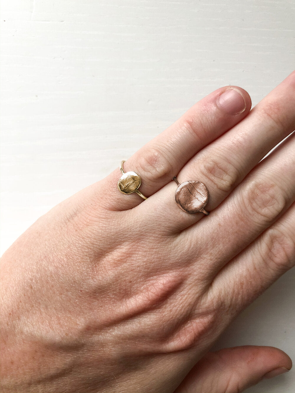 Infant Impression Ring - 9ct Gold - Print Impression Kit + Ring